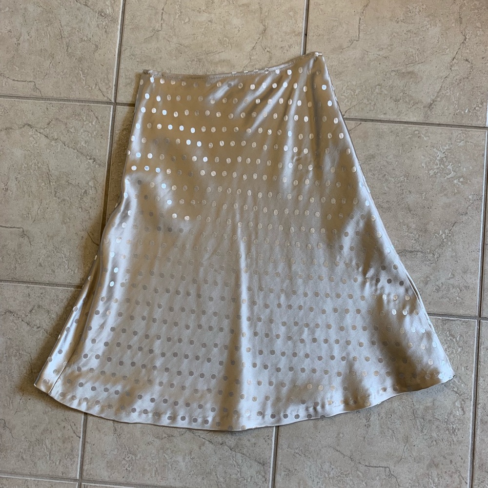 White house black market satin skirt